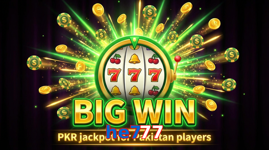Big win animation on He777 slot game