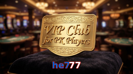 Main screen of He777 vip page for PK players